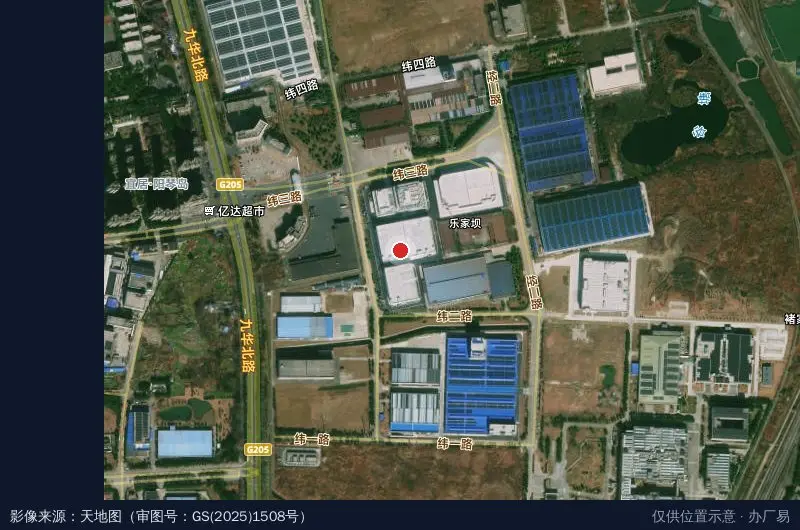 国际贸易创新产业园卫星位置示意图