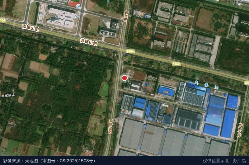 芜湖市经济技术开发区东区访客中心卫星位置示意图
