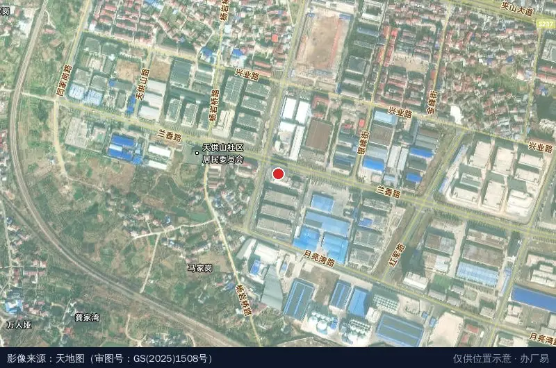 石门高新技术产业开发区卫星位置示意图