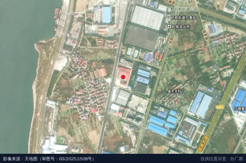 湖南伊乐天智慧产业园卫星位置示意图
