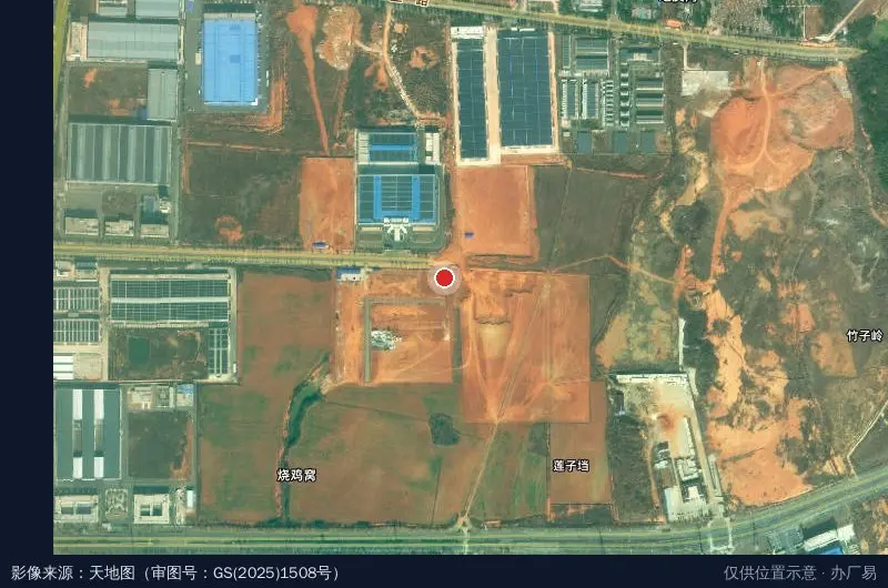 合成生物产业园中试转化基地车间一卫星位置示意图