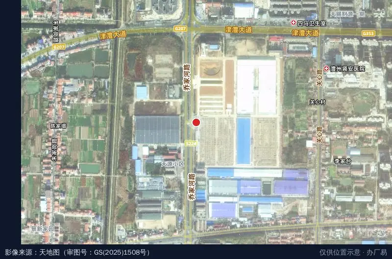稳健平安医疗器械产业园(建设中)卫星位置示意图