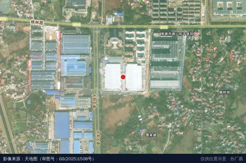 丰树(常德)综合产业园(装修中)卫星位置示意图