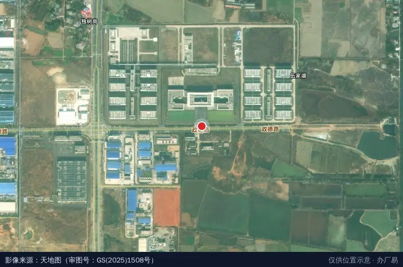 洞庭药业原料药国际化产业基地卫星位置示意图