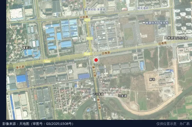 湖南桃源高新技术产业开发区卫星位置示意图