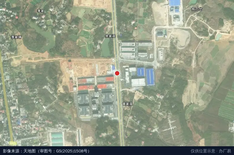 湖南建投桃源高新区生物医药科技产业园卫星位置示意图