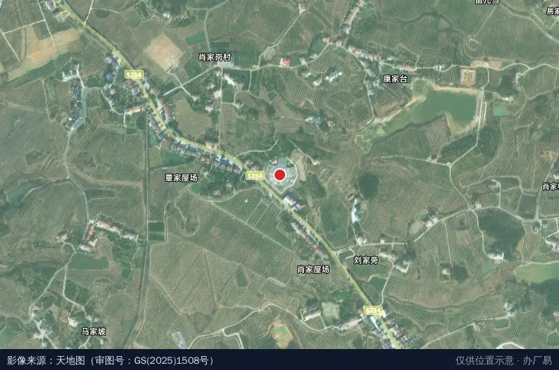 石门柑橘科技园卫星位置示意图