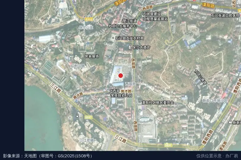 保尔物流园卫星位置示意图