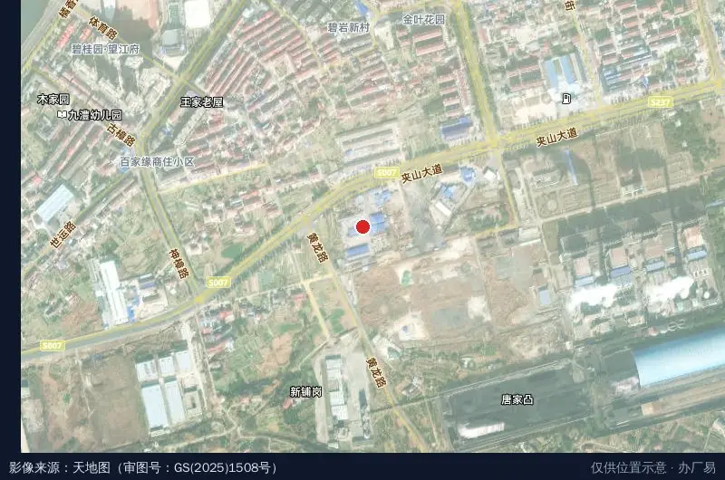 顺德物流园卫星位置示意图