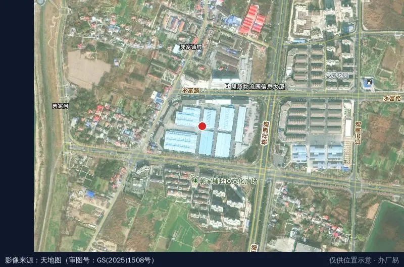 常德桥南物流园卫星位置示意图
