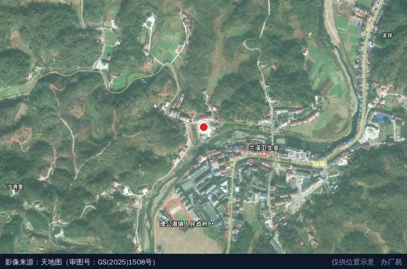 常德市晟洋产业园卫星位置示意图