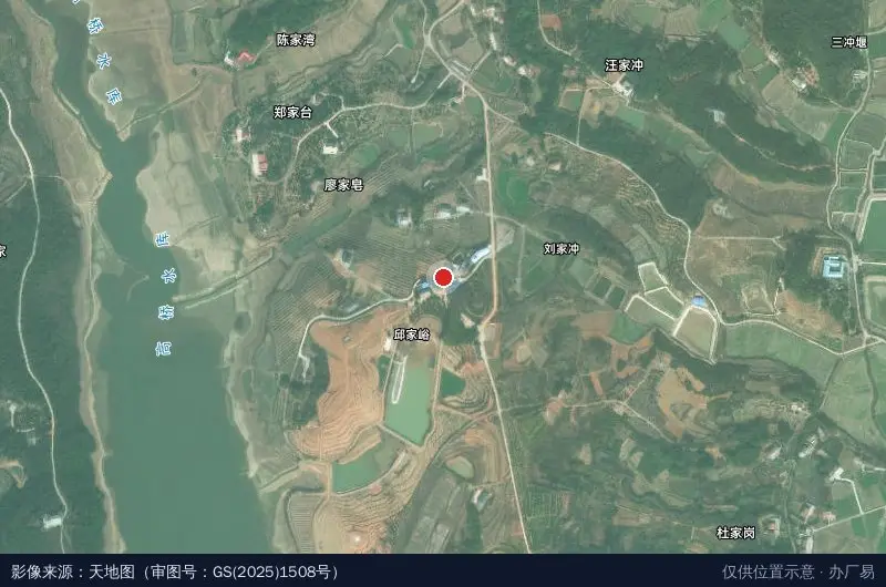 居尚福田生态产业园卫星位置示意图