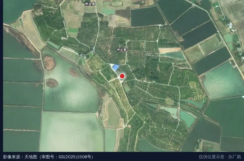 汉寿县湘枳壳中药材健康产业园卫星位置示意图