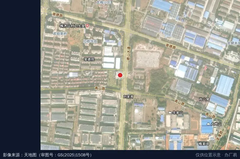 常德经济技术开发区公共绿化管理处卫星位置示意图