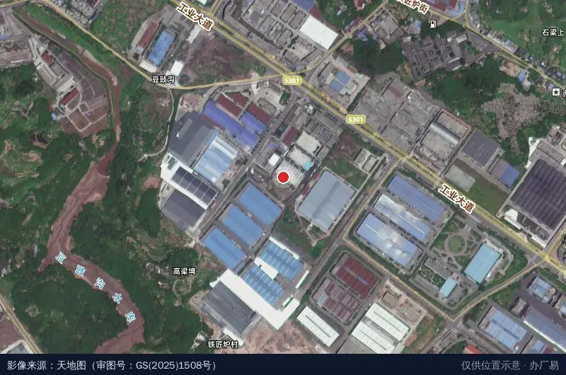 贵州唯美源纸业智能工业园卫星位置示意图