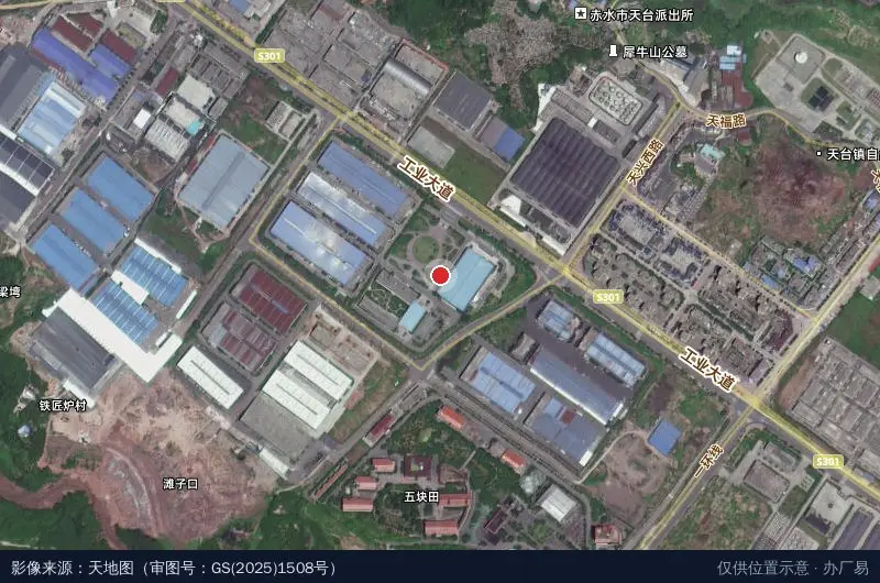 国家赤水竹产业示范园区卫星位置示意图