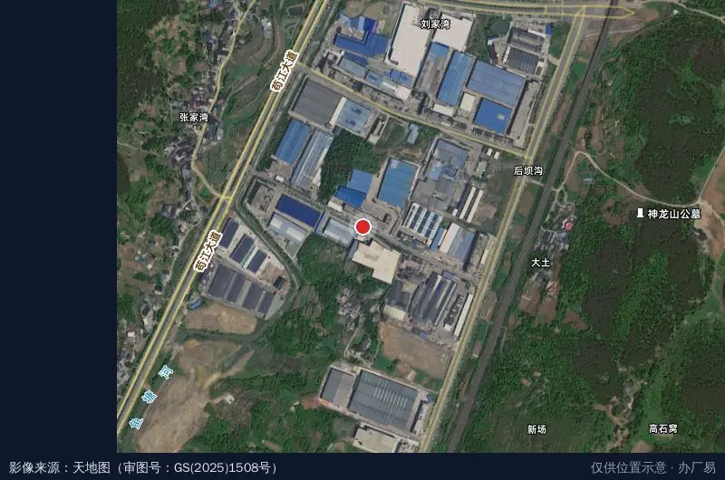 苟江经开区中小企业园2园卫星位置示意图