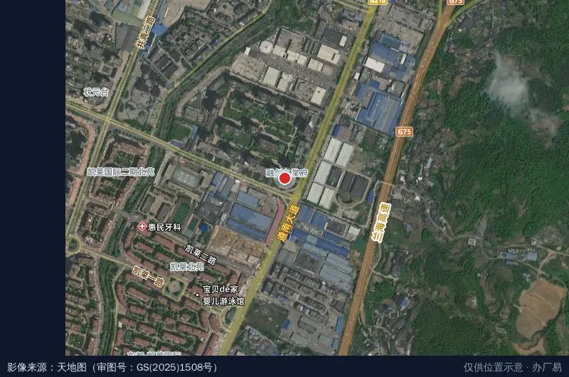启洪互联网创业园卫星位置示意图