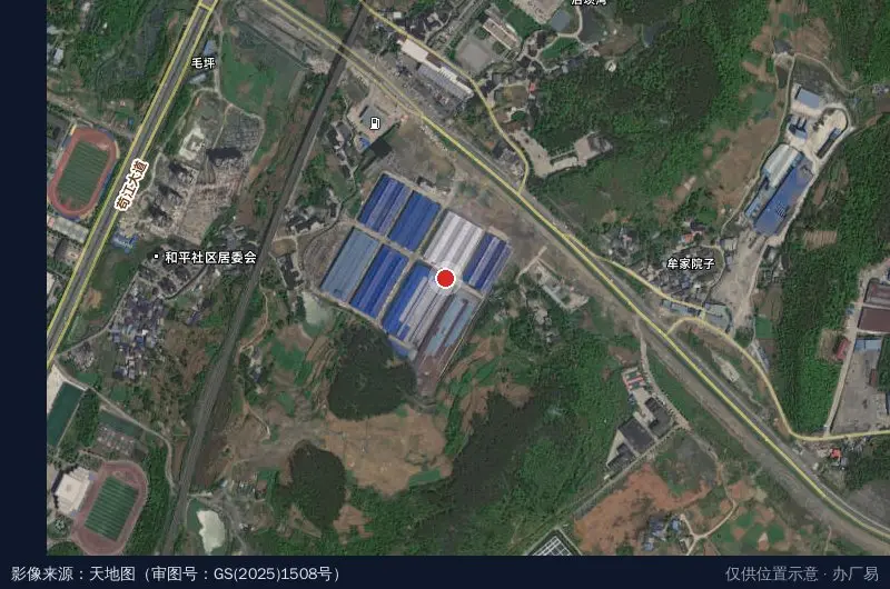 贵州火焰山科技产业园卫星位置示意图