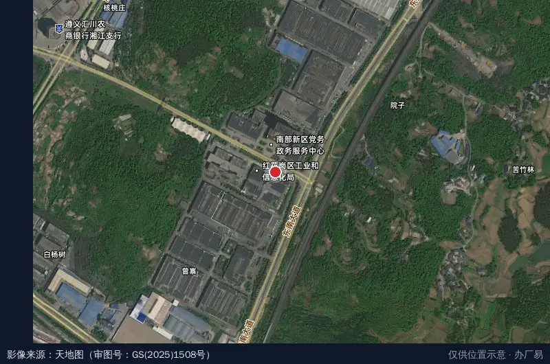 阁尼斯工业4.0生产基地(衣柜橱柜木门墙板)卫星位置示意图