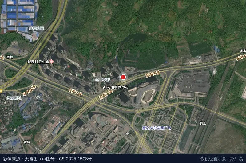 贵州酱酒文化产业园卫星位置示意图