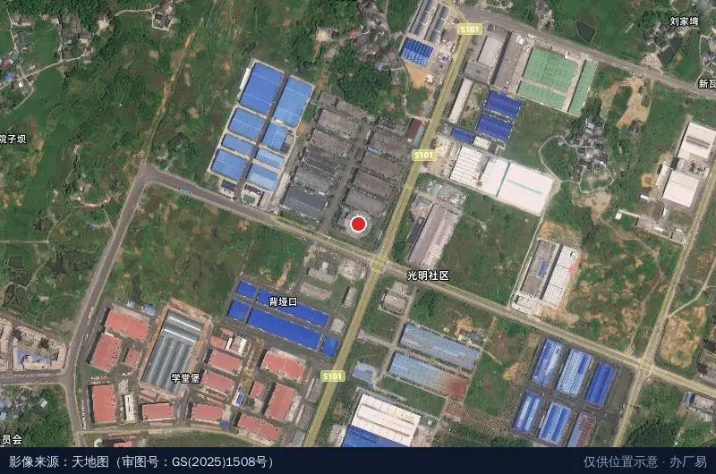 贵州绥阳经济开发区卫星位置示意图
