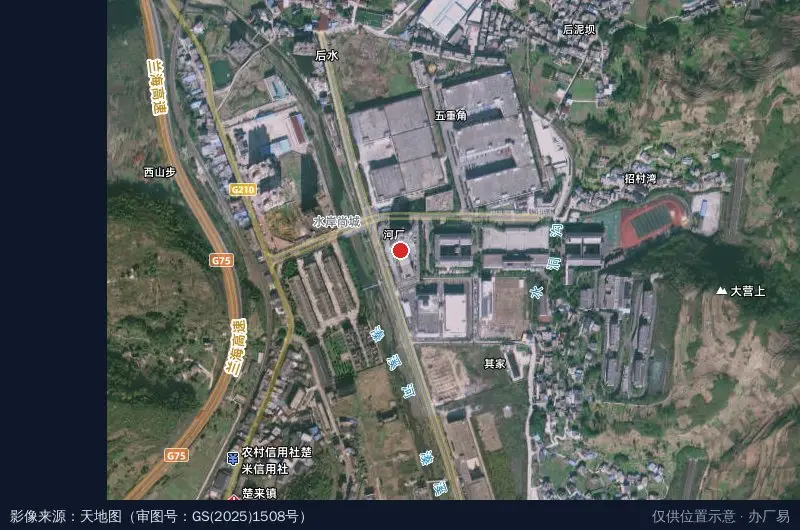 娄山关大学生创业园卫星位置示意图