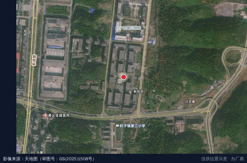 京立几米产业园卫星位置示意图
