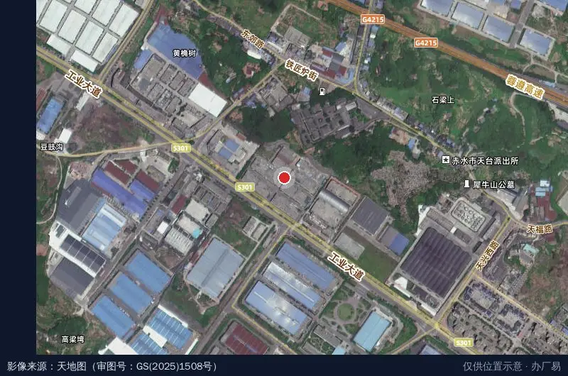 贵州富林科技园卫星位置示意图