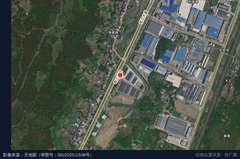 贵州金豫粮油仓储物流园卫星位置示意图
