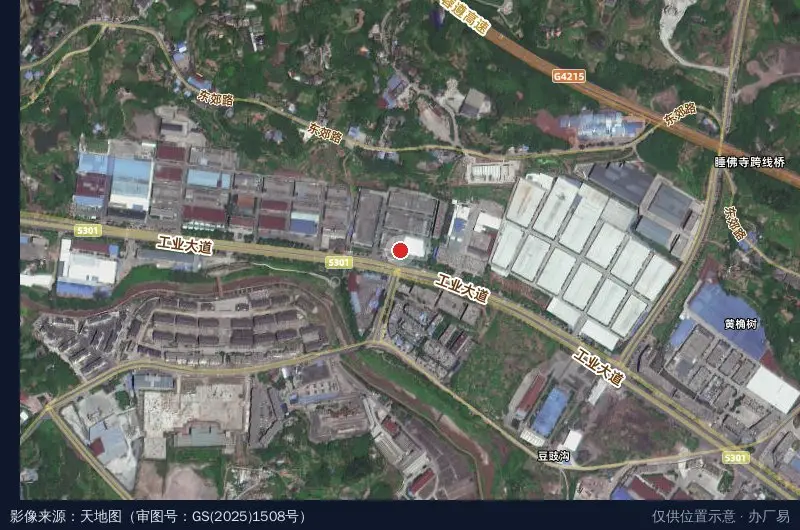 竹循环产业园A区卫星位置示意图