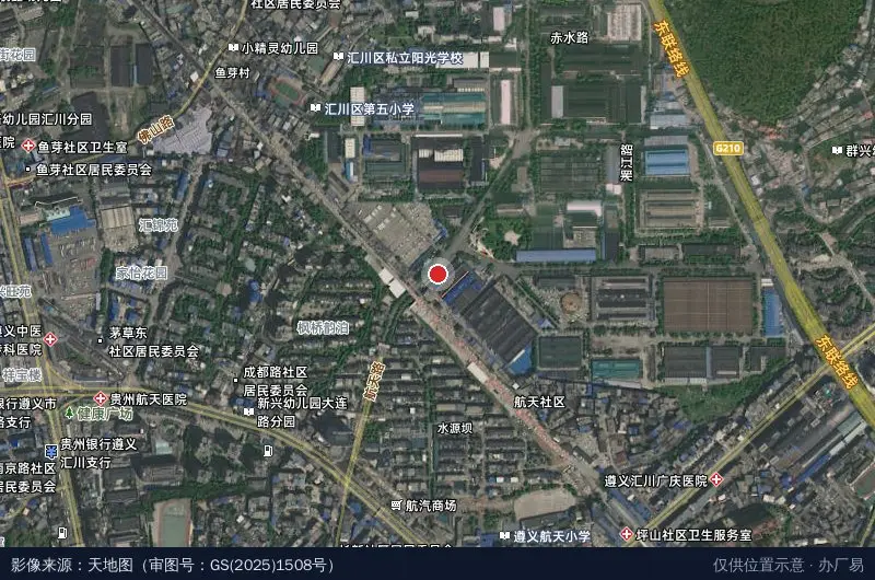 贵州航天高新技术产业园卫星位置示意图