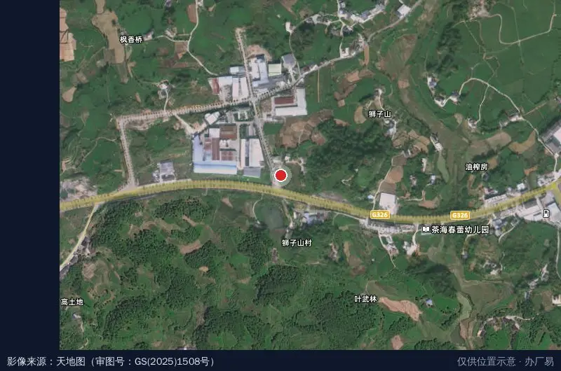 永兴镇产业园区卫星位置示意图