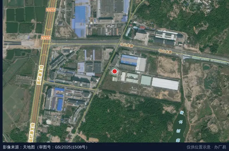 名家工业园卫星位置示意图