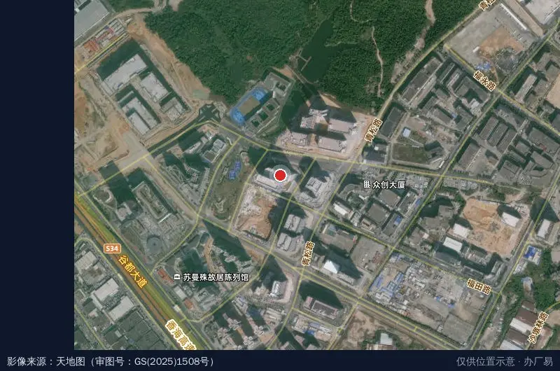 沥溪产业园卫星位置示意图