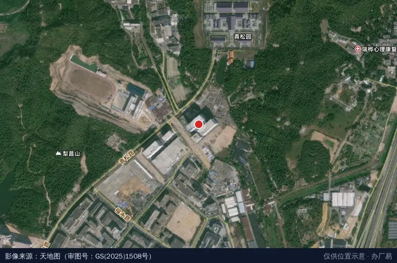 正菱·三溪高科园B区卫星位置示意图