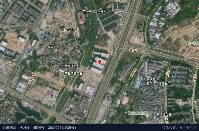 正菱·香洲高科园卫星位置示意图