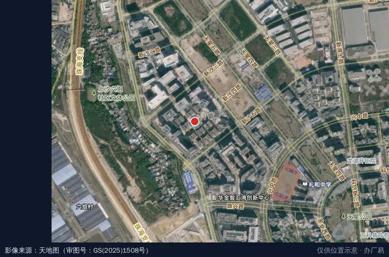 华发国际产业园卫星位置示意图