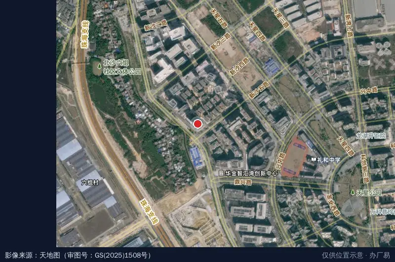 华寓 | 华发国际产业园卫星位置示意图