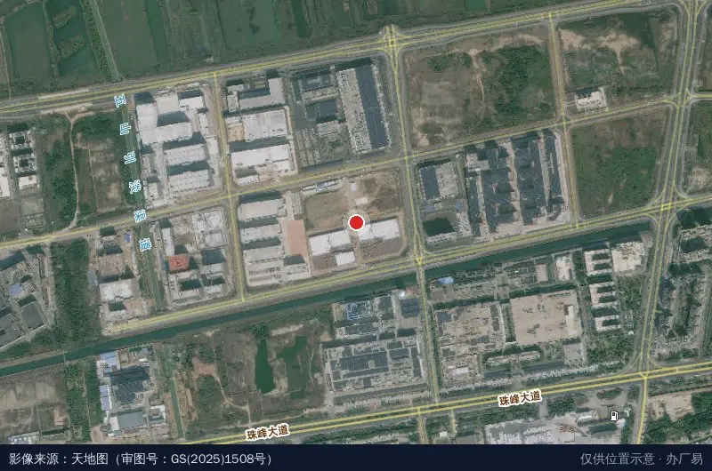 珠海创峻科技园(建设中)卫星位置示意图