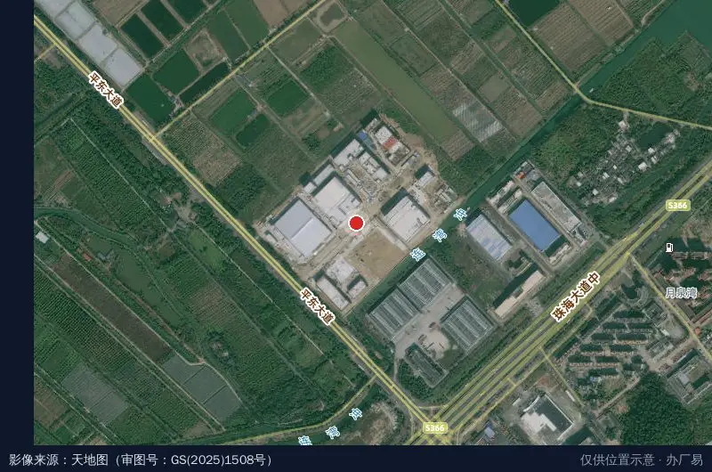 艾瑞克工业园(建设中)卫星位置示意图