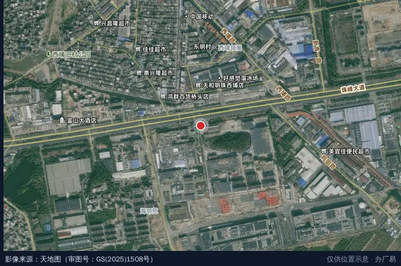 领益智造(珠海园区)卫星位置示意图