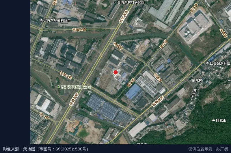 荣合工业园卫星位置示意图