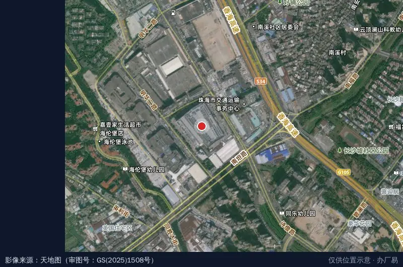 泰锋跨境电商产业园卫星位置示意图