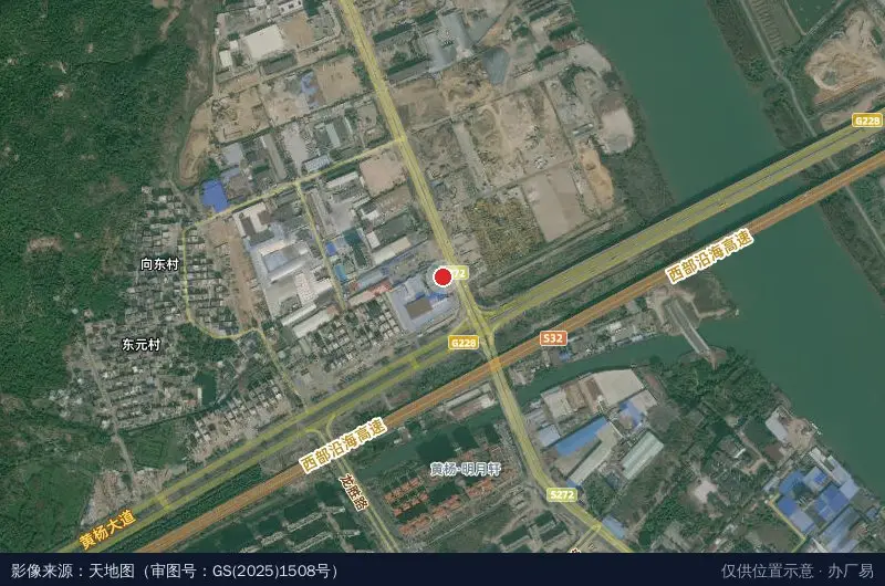 旭昊电子科技园运营部卫星位置示意图