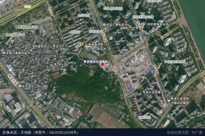 古建技术传承科技园卫星位置示意图