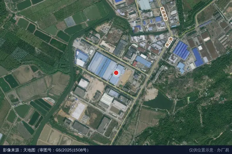 广丰国际快件中心卫星位置示意图