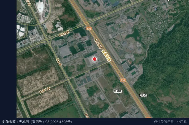 横琴大昌行物流中心卫星位置示意图
