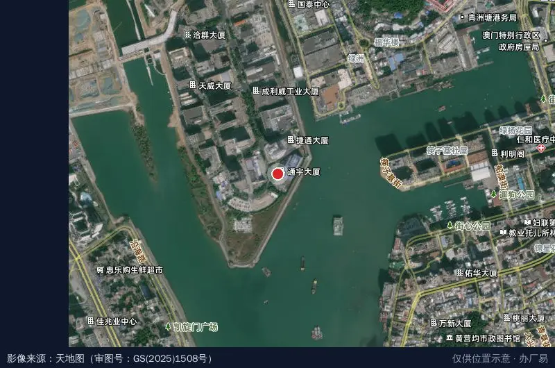 南光物流通宇配送中心卫星位置示意图