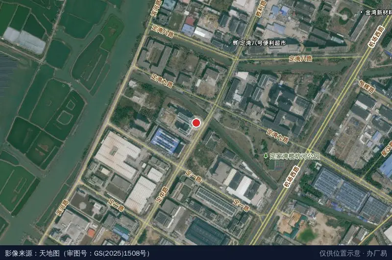 绘威电商产业园(三灶新厂区)卫星位置示意图